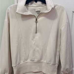 a new day Off-White Quarter-Zip Sweatshirt